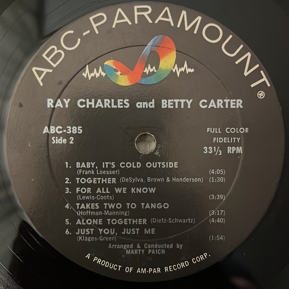 Ray Charles And Betty Carter - (Self-Titled) Vinyl LP - Picture 5 of 5